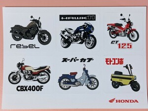 HONDA ホンダ REBEL HAWK11 CT125 CBX400F スーパーカブ モトコンポ バイク ステッカー