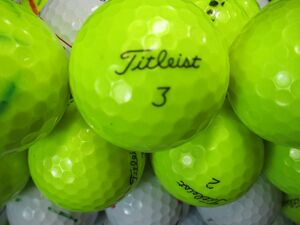 8606【特A２級】タイトリスト Titleist PROV1/PROV1X/AVX [イエロー/ホワイト] 50個