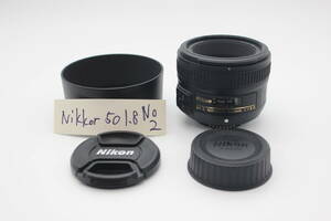 極上品 Nikon AF-S nikkor 50mm f1.8G No2