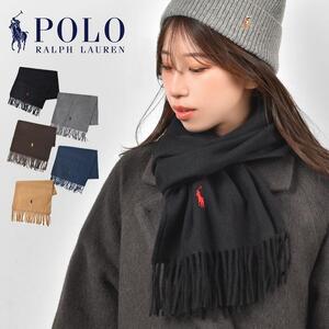 POLO RALPH LAUREN ポロ ラルフローレン フリンジ付き ブラック