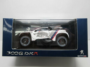 ★超稀少★PEUGEOT プジョー 純正　3008 DKR★ミニカー★モノトーン　レッドブル★Sparkmodel社製★白黒灰★新品・未使用品★１／４３★