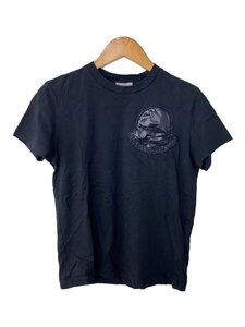 MONCLER◆Tシャツ/S/コットン/BLK/I20938C00018 829HP/使用感有り