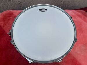 【YO-647】Pearl パール SensiTone Steel スネアドラム 14インチ 打楽器