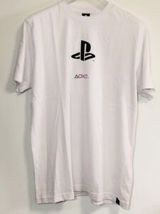 SONY PlayStation プレイステーション 半袖 Tシャツ PSロゴ プレイステーションファミリーマーク カットソー LLサイズ 白 新品タグ付き