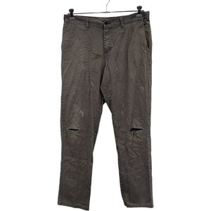 Dickies ワーク・ペインターパンツ W34 ディッキーズ グレー ロゴ 古着卸 アメリカ仕入 2305-156