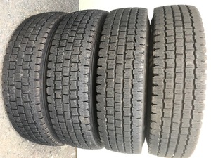 バリ山スタッドレス 185/75R15 LT 106/104L BRIDGESTONE W969ブリヂストン 4本 HIACEハイエースコミューター ATLASアトラス CARAVAN DELICA