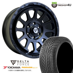 4本セット DELTAFORCE OVAL 20x9.0J 6/139.7 +55 SBK YOKOHAMA PARADA Spec-X PA02 275/55R20 ランドクルーザー 300系 ランクル