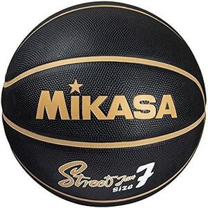 【単品】7号_ブラック/ゴールド ミカサ(MIKASA)バスケットボール 7号/6号/5号 ゴム 推奨内圧0.49~0.63(kgf/)