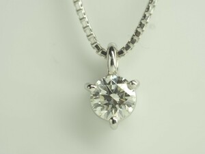 ●田崎真珠　TASAKI　タサキ無色透明！無傷！極上良質天然ダイヤモンドネックレス　K18WG D0.20ct 