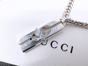 美品　GUCCI　グッチ　ノット　インフェニティ　ネックレス　シルバー　925