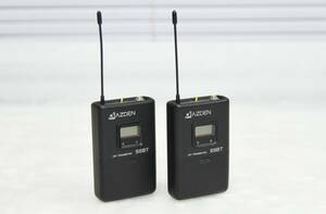 ★ AZDEN 55BT ワイヤレスピンマイク UHF TRANSMITTER アツデン ワイヤレスマイク　送信機 ★