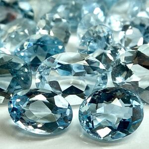 ≪天然アクアマリンおまとめ33ct≫n ルース 裸石 宝石 ジュエリー jewelry aquamarine ベリル w2 65