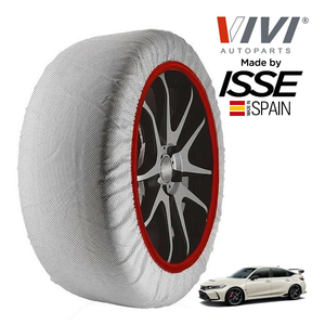 VIVI正規品 ISSE製造 ホンダ シビックタイプR FL5 265/30R19 19インチ フロント スノーソックス 布製 タイヤ チェーン 非金属 スペイン製