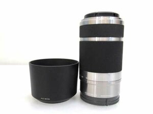 ソニー SONY SEL55210 レンズ Eマウント E 55-210mm F4.5-6.3 OSS フード ALC-SH115 ノーチェックジャンク品 ■