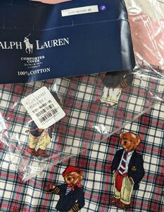 廃盤入手困難■RALPH LAUREN ■ラルフローレン■ポロベア柄/ポロベアー/テディベア■コンフォーターカバー■掛ふとんカバー■シングル■SL