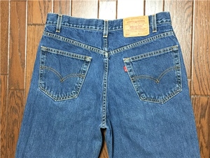 リーバイス Ｌｅｖｉ’ｓ ５５０ ブルー ジーンズ ｗ３３ ジッパーフライ テーパード デニム パンツ リラックスフィット ９０ｓ ビンテージ