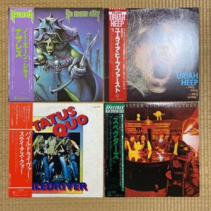 レコードまとめ売り 帯付きNAZARETH Uriah Heep STATUS QUO BLUE OYSTER CULT /LP 4枚セット HR HM OBI ナザレス ユーライアヒープ他 vinyl