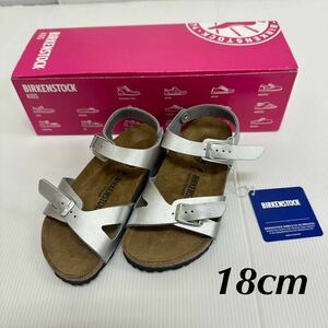 新品　18cm 28 BIRKENSTOCK ビルケンシュトック Rio Kids 0731483 Silver キッズ サンダル シルバー リオキッズ　ビルケン