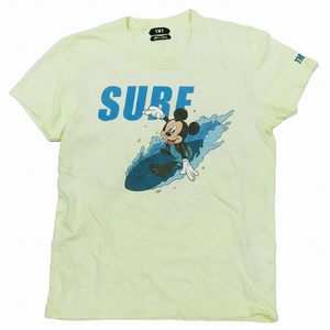 ティーエムティー TMT × ディズニー Disney S/SL RAFI JERSEY SURF MICKEY Tシャツ 半袖 カットソー S ライムグリーン/8 メンズ