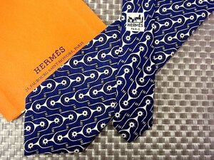 ♪36047C♪良品【デザイン 柄】エルメス【HERMES】ネクタイ