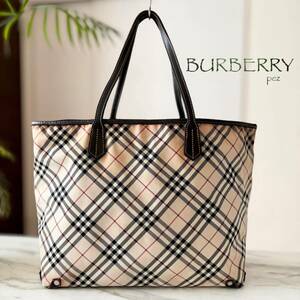 正規品 BURBERRY バーバリー ノバチェック レザーバッグ＊レディース 牛革 本革 ブラウン 茶 肩掛け ビジネス 通勤 A4 ショルダー ハンド