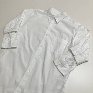 2012SS COMME des GARCONS SHIRT レイヤード スリーブ ドッキング 7分袖 シャツ ホワイト Sサイズ コムデギャルソンシャツ archive 4070234