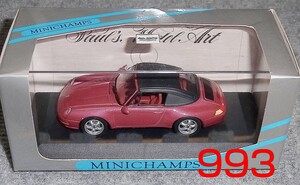 1/43 ポルシェ 911 カブリオレ ソフトトップ(993) レッドメタ 1994 Carrera PORSCHE カレラ