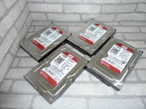 Western Digital Red 内蔵HDD中古品 1TBの4個セット（本体書き込みがあります）