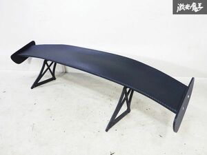 ★キレイ★ 社外 汎用 GTウイング ウイング スポイラー エアロ カーボン調シート貼り FRP製 全長約140cm 高さ約30cm 即納