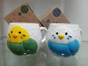 完売品★大人気 インコ ペアマグカップ