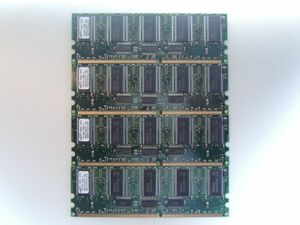 SAMSUNG 256MB DDR PC2100 CL2.5 ECC REGISTERED 4枚セット 合計1GB 定形外送料￥250可