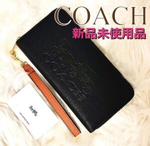 新品 COACH コーチ 長財布 ホース＆キャリッジ ブラック 黒 C3548