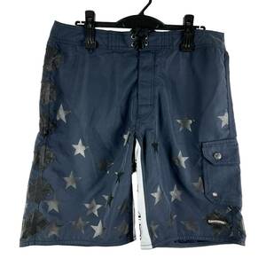 CHROME HEARTS(クロムハーツ) Stars Pattern Side Logo Pocket Shorts Pants (navy)