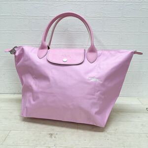 和502★ LONGCHAMP LE PLIAGE TYPE M ロンシャン ルプリアージュ ハンドバッグ ピンク レディース