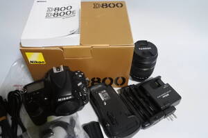 　Nikon ニコンD800 300m望遠ズ－ムキット　化粧箱入り美品　付属品多数　説明書付き　光学関係傷カビ埃無し完全駆動品