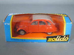 solido ミニカー gam1 No.56 CITROEN 2 CV 6 ソリッドモデル p.1100 箱付き★ソリド シトロエン 昭和レトロ