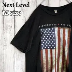 Next Level ネクストレーベル アメリカ国旗 ビッグプリント 海外古着