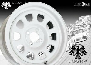 ★ U.S.Daytona ★ 15x7.0J OFF+30 PCD100 ホワイトカラー　走り屋/深リム/ヘラフラ/シャコタン仕様車に!!