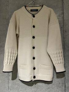 イギリス製 GUERNSEY WOOLLENS/ガンジーウーレンズ ガンジーカーディガン フィッシャーマン made in Britain