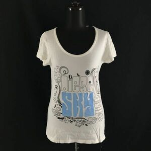 送料込★DIESEL/ディーゼル★コットン/半袖Ｔシャツ【レディースXS/白/ホワイト】ビックプリント◆BF660