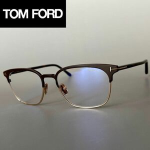 トムフォード メガネ メンズ レディース TOM FORD 【新品】 サーモントブロー マットダーク ブラウン ブルーライトカット 日本未流通