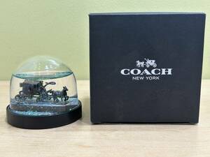 【25225】COACH スノードーム 馬車 コーチ 箱付き