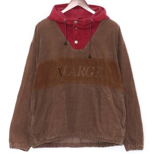 X-LARGE CORDUROY ANORAK JACKET Mサイズ ブラウン 101203021008 エクストララージ コーデュロイアノラックジャケット パーカー