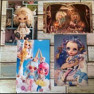 ポストカード　ハガキ　ブライス　カスタムドール　ユニコーン　 DOLL Blythe アートドールコレクション100 木馬　メリーゴーランド　紙物