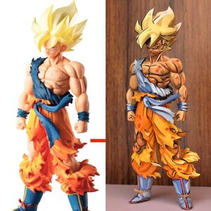 二次元 リペイント HGドラゴンボール01 孫悟空 スーパーサイヤ人 改修 塗装済み 完成品