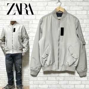 ZARA MAN ザラマン MA-1 フライトジャケット 中綿入り ナイロン