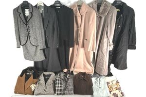 【11-63】 レディース 洋服 秋冬 まとめ ESCADA エスカーダ Ferragamo フェラガモ コート セットアップ ジャケット カーディガン ワンピ 等