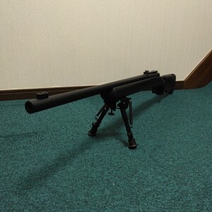 タナカM24ガスマガジン式ライフルボルトマガジン無しショートバイポッド付き　検)M700 M40 VSR APS VFC GHK