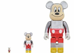 新品　BE@RBRICK fragment design MICKEY MOUSE COLOR Ver.100% & 400% & 1000% 3体セット　90周年 Disney 藤原ヒロシ Hiroshi Fujiwara