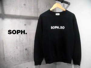 SOPH. ソフネット SOPH.20 20周年記念 ロゴプリント スウェット トレーナー/スウェットシャツ/黒 ブラック/メンズ/SOPH20-000004